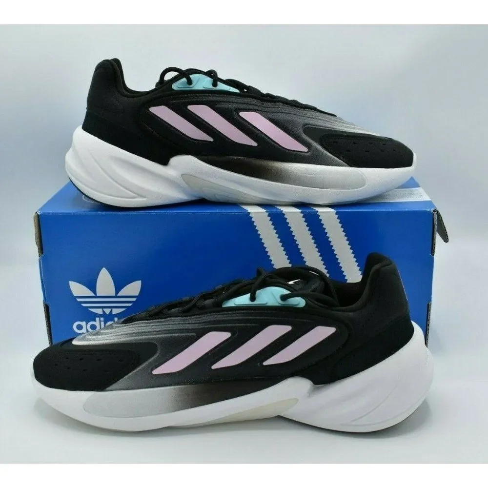 NWB‎ Adidas Womens Size 8.5 Ozelia W Core Black Pink Cloud White Shoes H04266